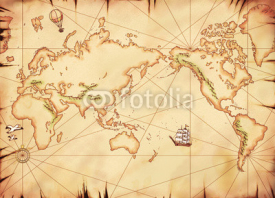 Fototapety 古い世界地図