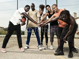 Fototapety Basketball team