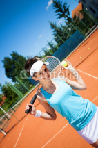 Obrazy i plakaty Female playing tennis
