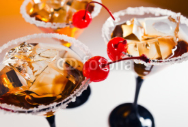 Naklejki cocktail with cherry