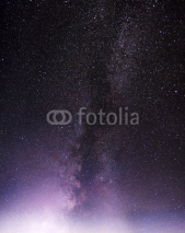 Naklejki Part of a night sky with stars and Milky Way