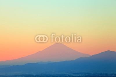 Mountain Fuji sunset