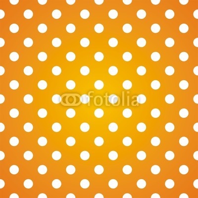 Polka dots on gradient sunny background seamless vector pattern