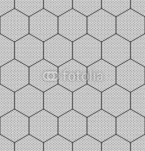 Obrazy i plakaty Seamless hexagons texture.