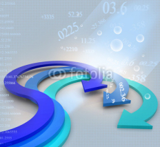 Business Arrow Graph abstract background