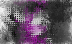 Naklejki Abstract grunge background with grey, white and purple 