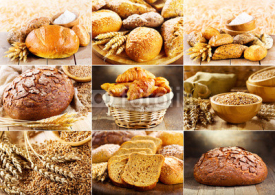 Naklejki various fresh bread
