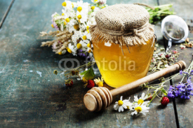Naklejki Honey and Herbal tea