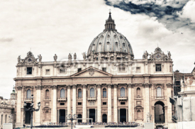 Naklejki The Vatican with beautifull sky.