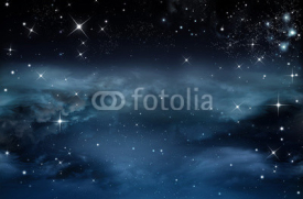 Naklejki Nightly sky with stars