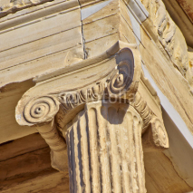 Fototapety ancient column detail, acropolis of Athens, Greece