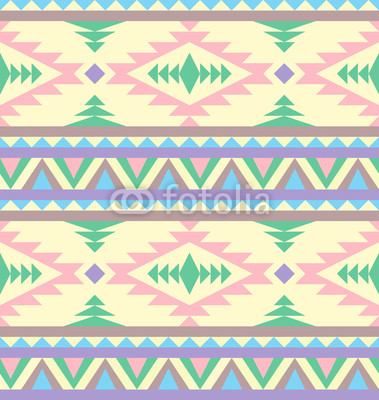 Seamless indian pattern in pastel tints