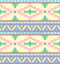 Naklejki Seamless indian pattern in pastel tints