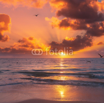 Naklejki Sea sunset