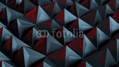 3d rendered background with extrude of primitives on randomly displacement plate.