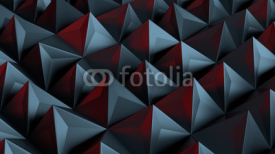 Fototapety 3d rendered background with extrude of primitives on randomly displacement plate.