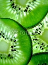 Obrazy i plakaty Macro Kiwi Fruit with lighting