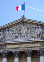 Fototapety Assemblée nationale avec drapeau