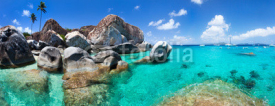 Fototapety Beautiful tropical coast at Caribbean