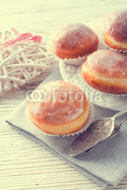 Naklejki doughnut - vintage style