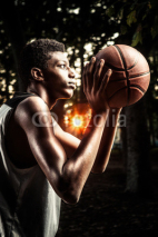 Naklejki Basketball player