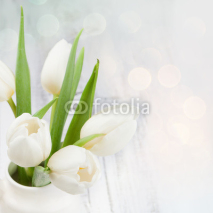 Naklejki White tulips