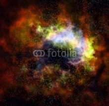 Fototapety outer space cloud nebula and stars