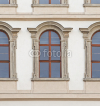 Fototapety windows of  Renaissance Wallenstein palace Prague 