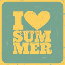 Fototapety Vintage Summer Poster
