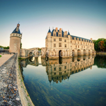 Fototapety The Chateau de Chenonceau at sunset, France