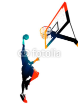Fototapety Funky Basketball Slam Dunk