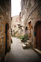 small backstreet in an italian village