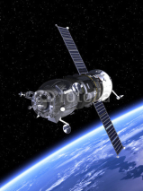Fototapety Spacecraft "Progress" Orbiting Earth