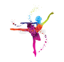 Obrazy i plakaty Danseuse Classique Pois Coloré