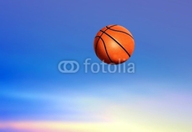 Naklejki Basketball under Blue Sky