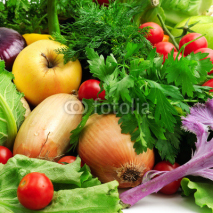 Naklejki fresh fruits and vegetables