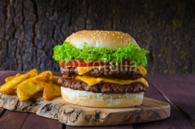 Fototapety Double Cheese Burger