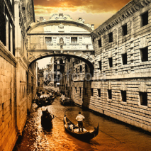 Obrazy i plakaty Venice on sunset. bridge of sights