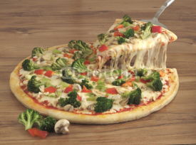 Fototapety sebzeli pizza