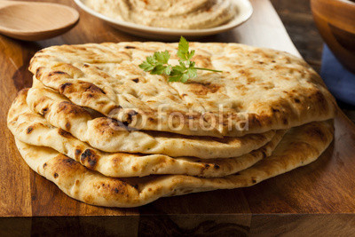 Homemade Indian Naan Flatbread