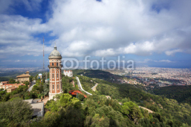 Naklejki cityscape of Barclona. Spain.