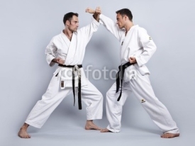 Fototapety Karate vs Taekwondo, Partnertraining 04