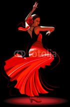 Naklejki flamenco dancer