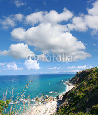 Italy with azure coast in Calabria