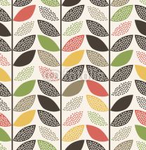 Obrazy i plakaty seamless leaf pattern background
