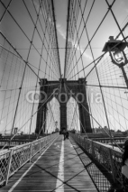 Naklejki Brooklyn Bridge black and white