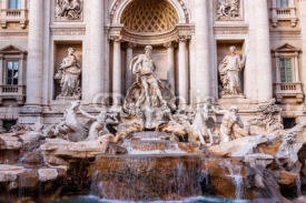 Naklejki Trevi Fountain - famous landmark in Rome