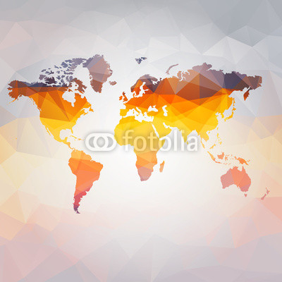 Modern concept of world map vector