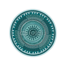 Naklejki Round ornamend mandala pattern