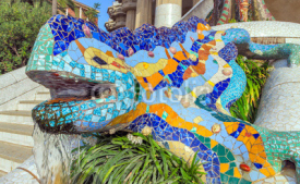 Mosaic sculpture Barcelona Gaudi